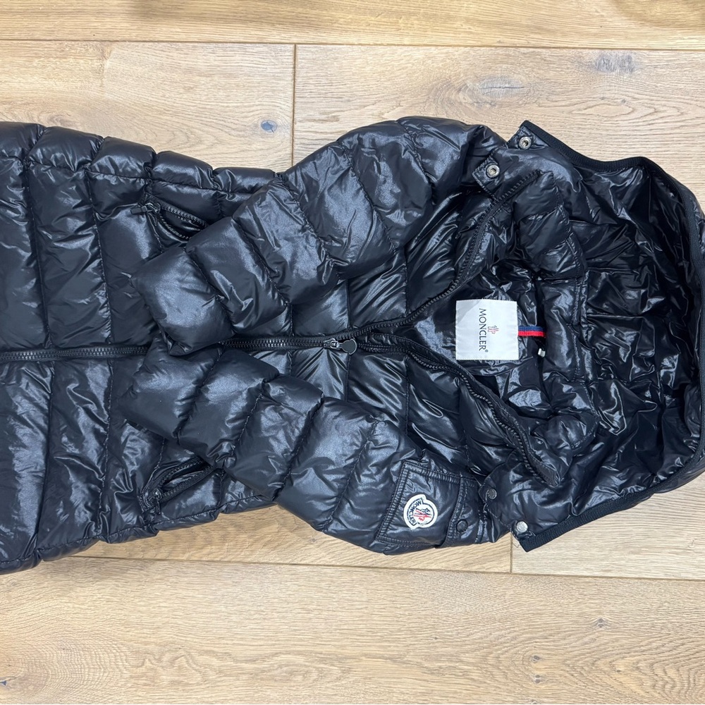 Moncler Shiny Black Down Jacket